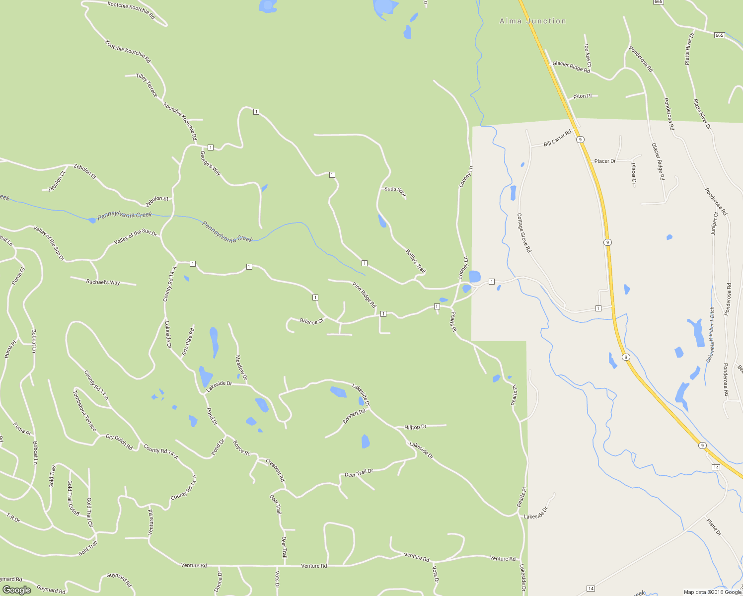 map of restaurants, bars, coffee shops, grocery stores, and more near 68 Pine Ridge Rd in Alma