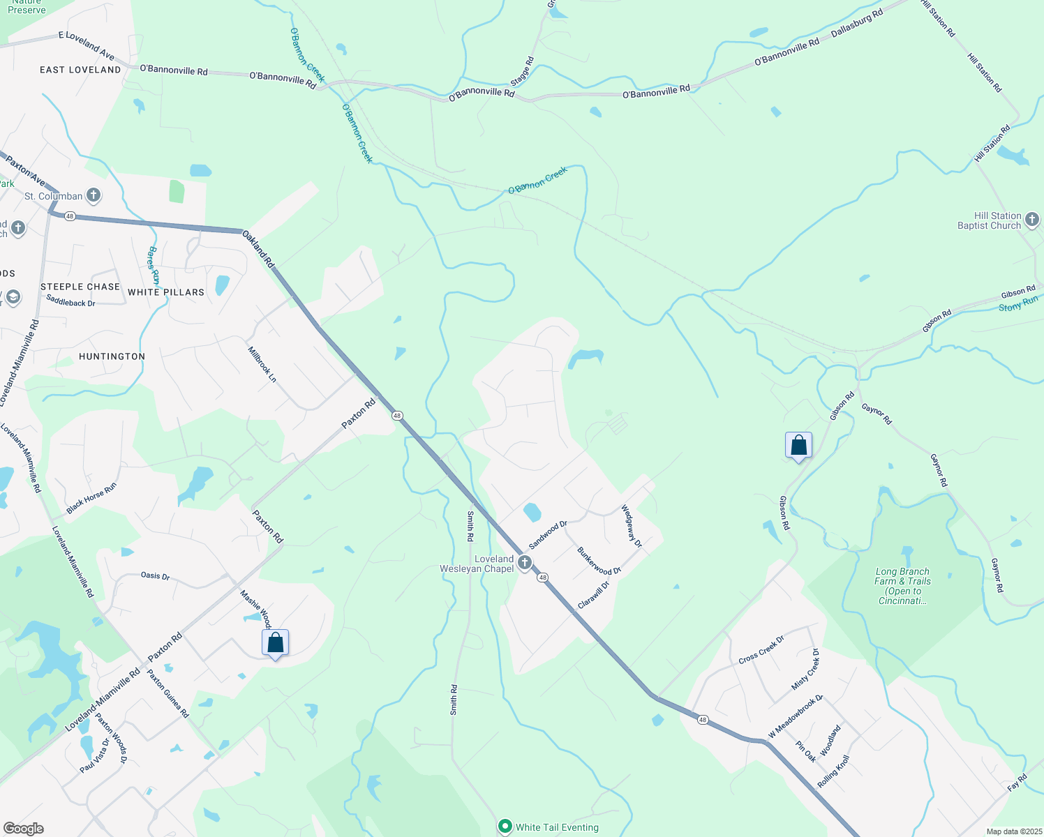 map of restaurants, bars, coffee shops, grocery stores, and more near 6864 Shamrock Circle in Loveland