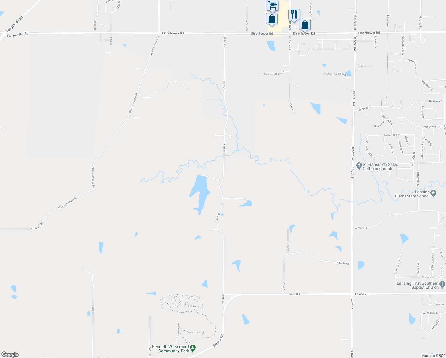 map of restaurants, bars, coffee shops, grocery stores, and more near 26770 155th Street in Leavenworth