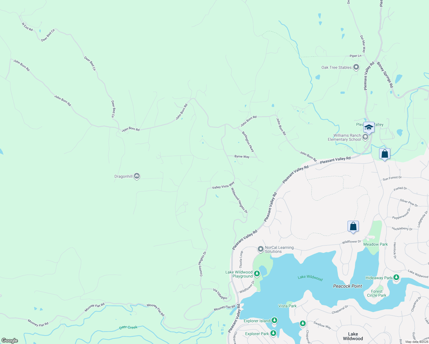 map of restaurants, bars, coffee shops, grocery stores, and more near 13983 Hidden Ridge Court in Penn Valley