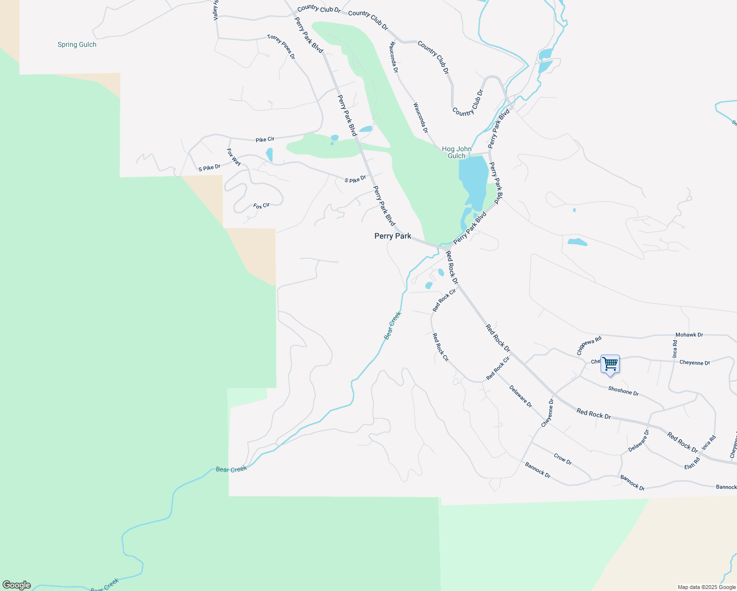 map of restaurants, bars, coffee shops, grocery stores, and more near 5785 Seminole Trail in Larkspur