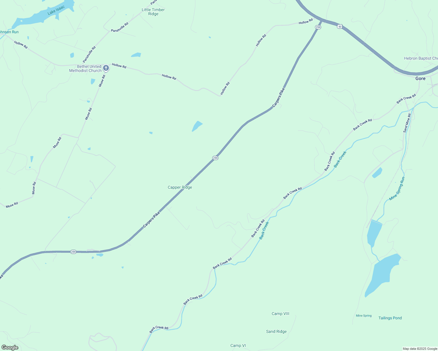 map of restaurants, bars, coffee shops, grocery stores, and more near in Gore