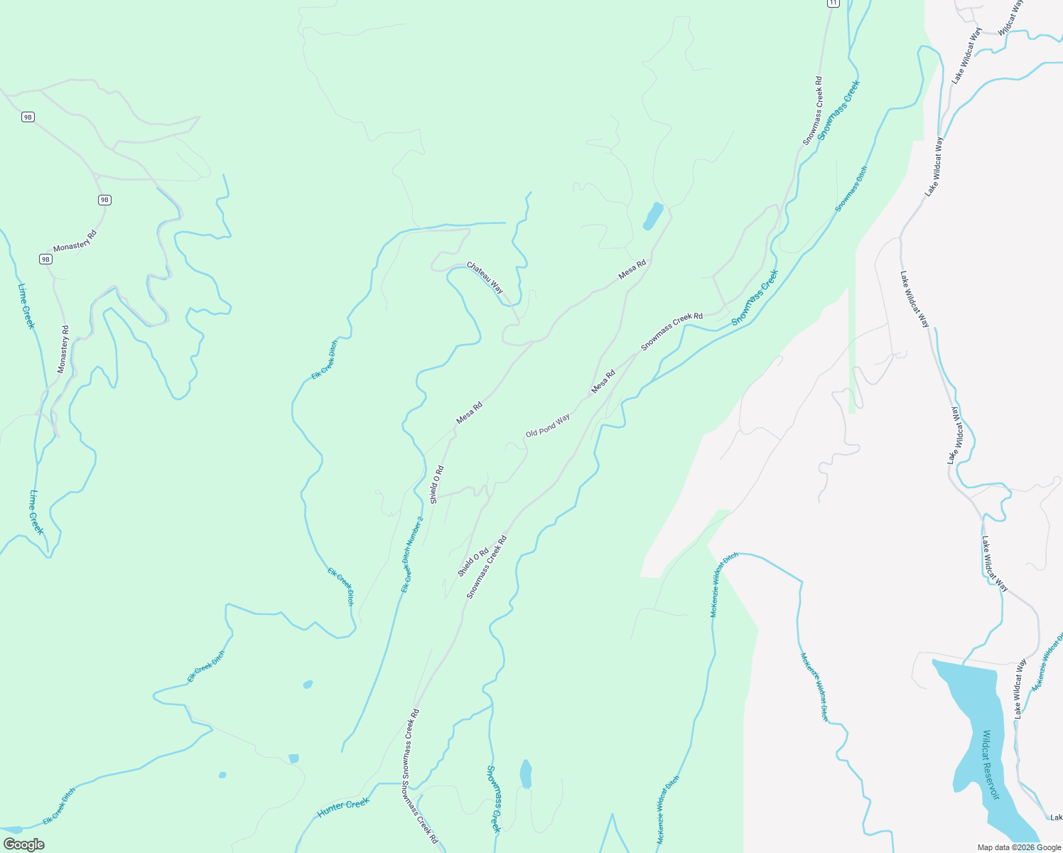 map of restaurants, bars, coffee shops, grocery stores, and more near 203 Old Pond Way in Snowmass