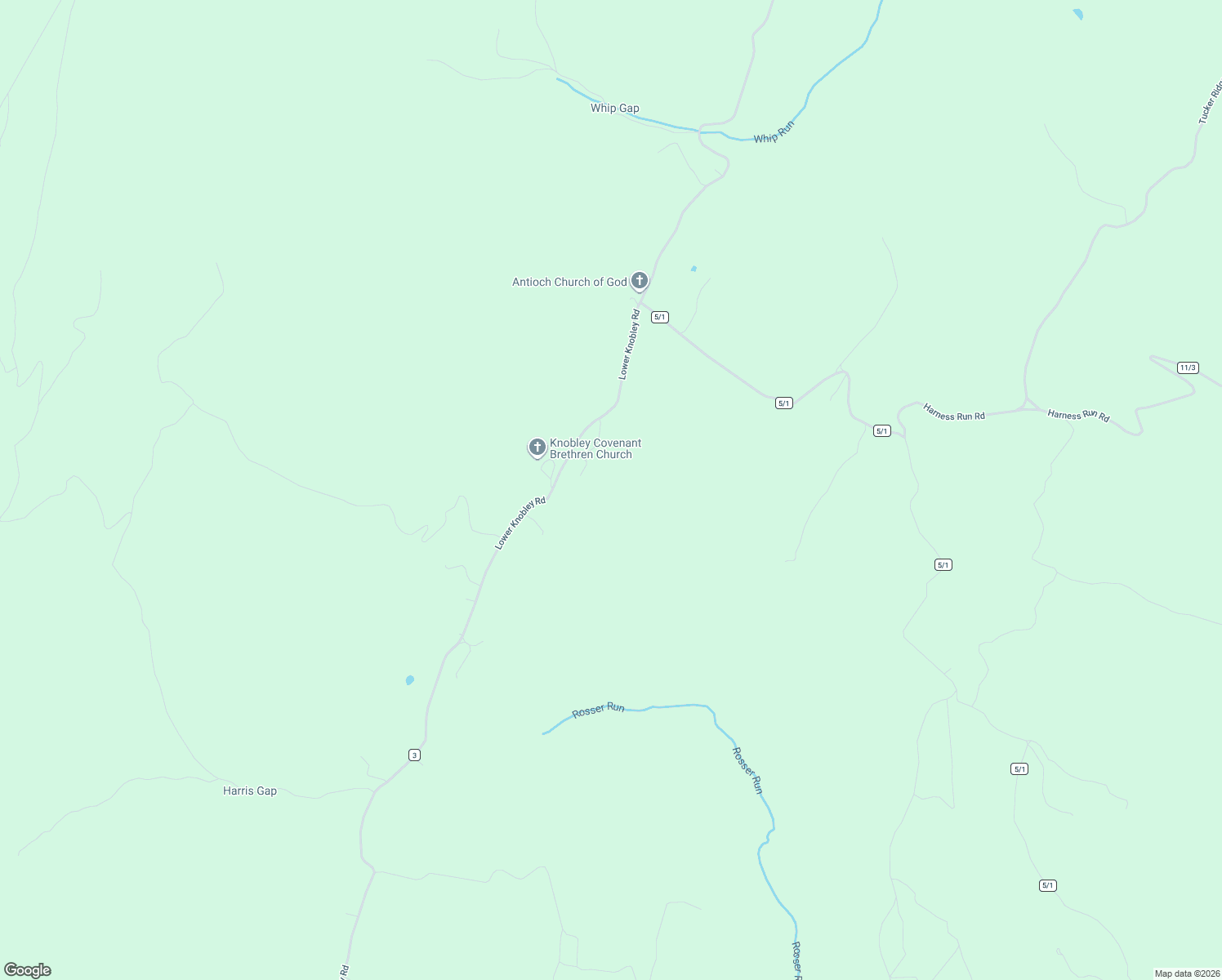 map of restaurants, bars, coffee shops, grocery stores, and more near 91 La Baer Lane in New Creek