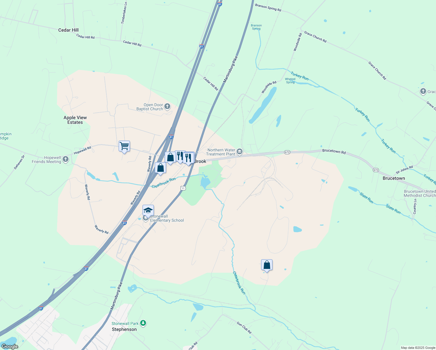 Clearbrook Drive, Clear Brook VA Walk Score