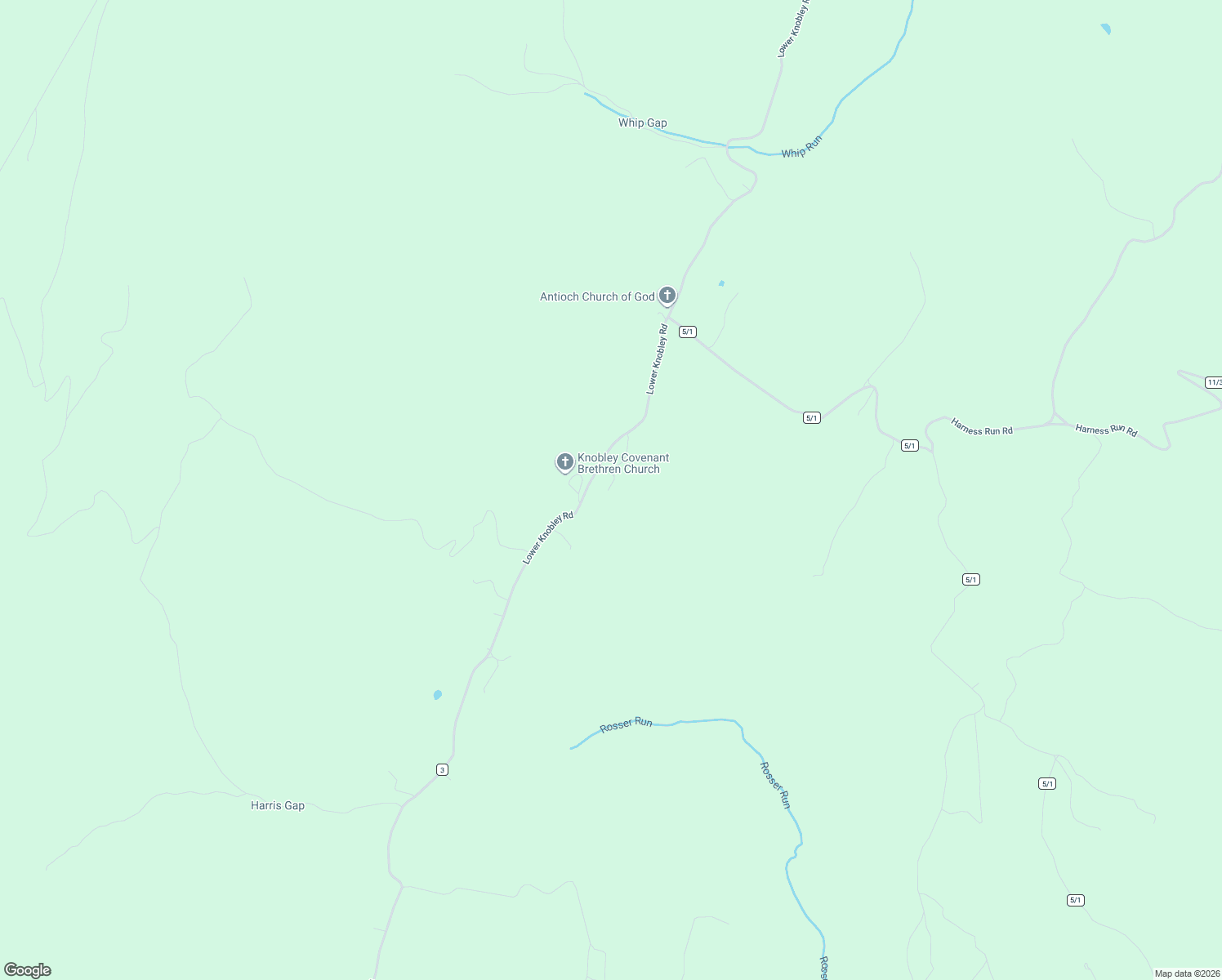 map of restaurants, bars, coffee shops, grocery stores, and more near 91 La Baer Lane in New Creek