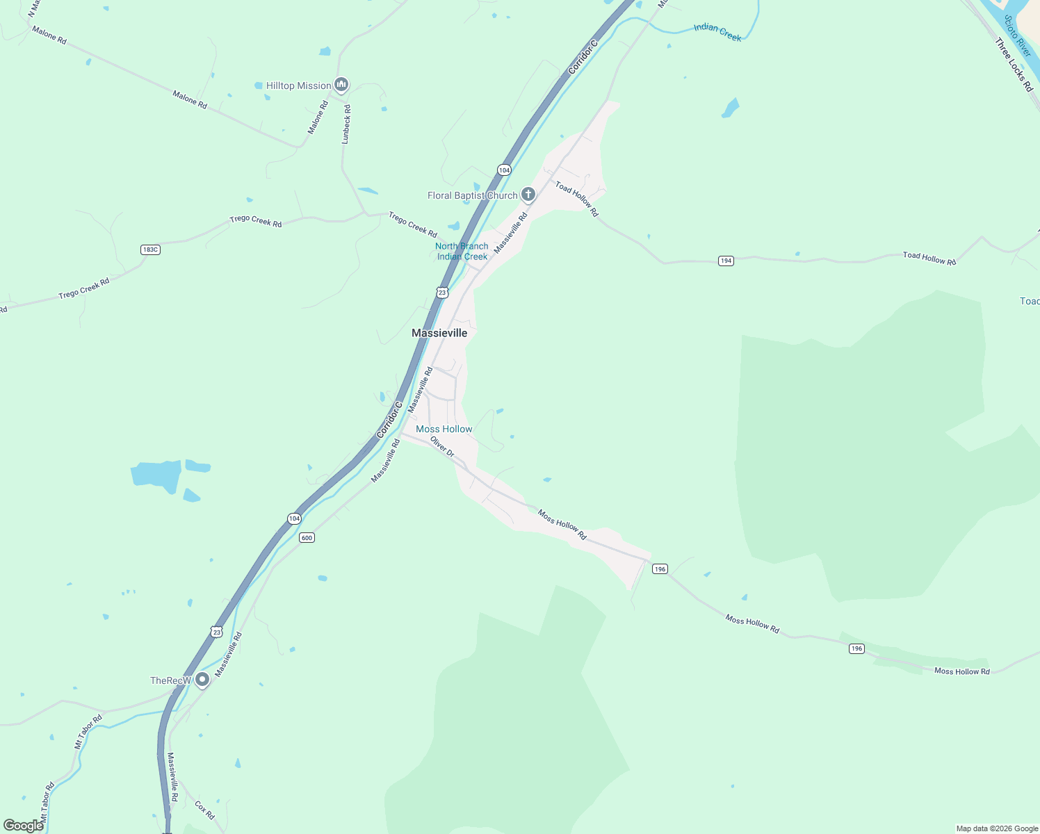 map of restaurants, bars, coffee shops, grocery stores, and more near 401 Tabernacle Road in Chillicothe