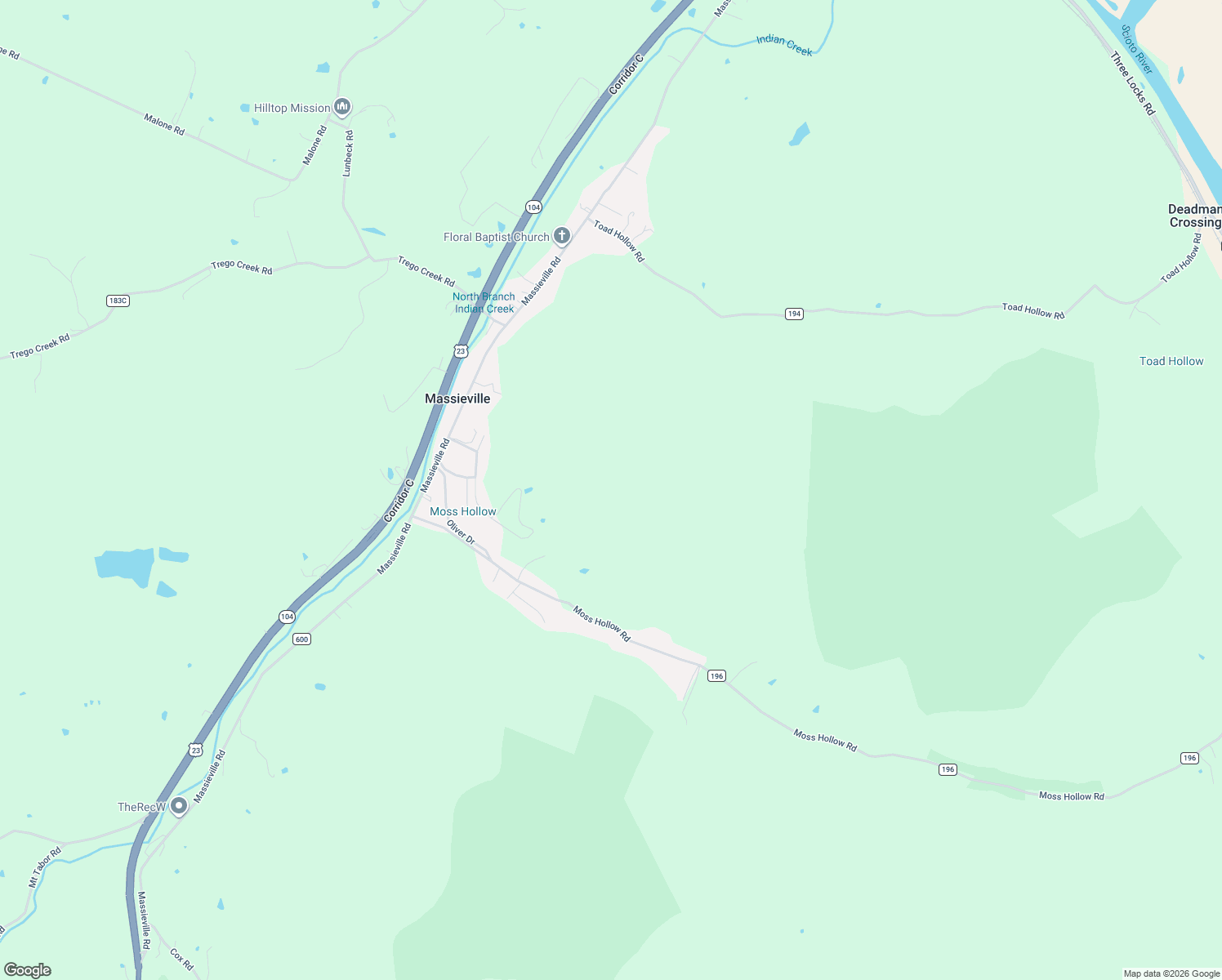 map of restaurants, bars, coffee shops, grocery stores, and more near 401 Tabernacle Road in Chillicothe