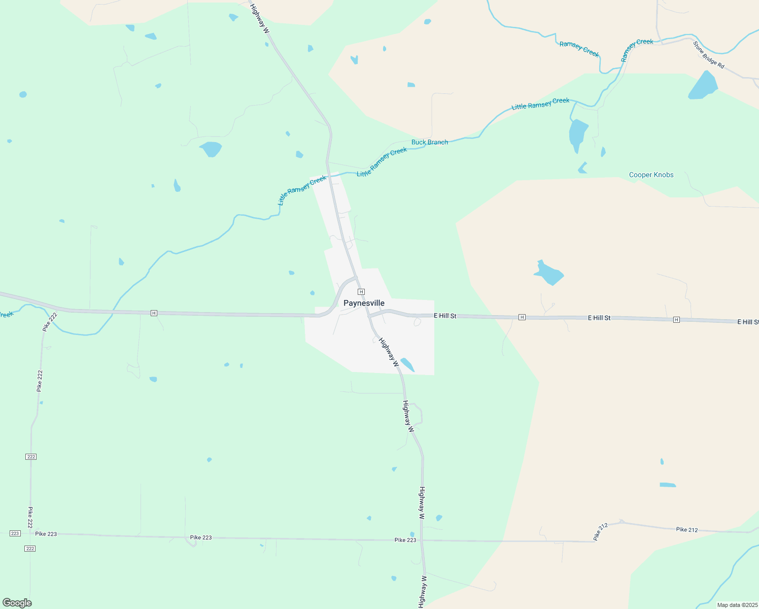 map of restaurants, bars, coffee shops, grocery stores, and more near Main Street in Paynesville