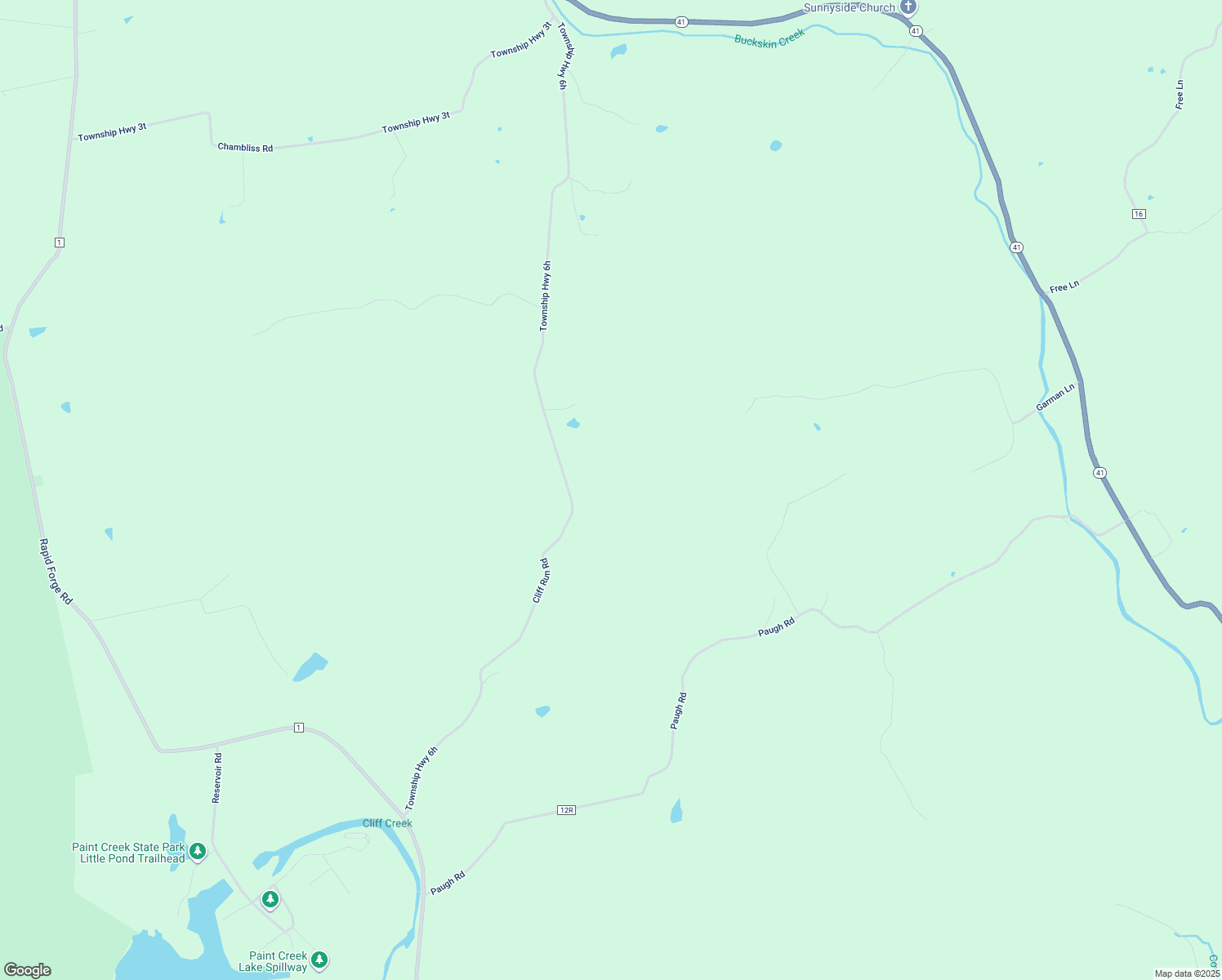 map of restaurants, bars, coffee shops, grocery stores, and more near 1038 Cliff Run Road in Bainbridge