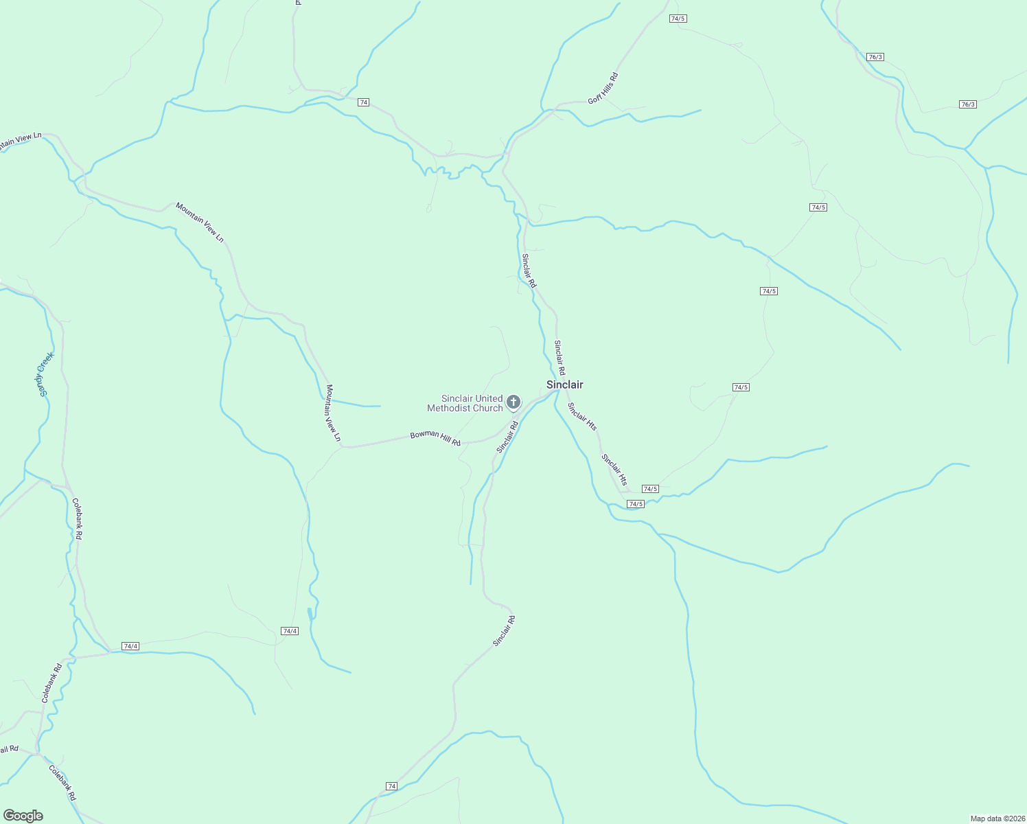 map of restaurants, bars, coffee shops, grocery stores, and more near 1931 Bowman Hill Road in Moatsville