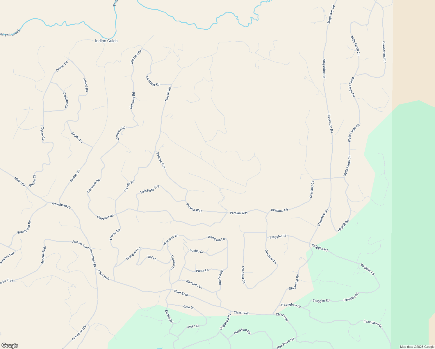 map of restaurants, bars, coffee shops, grocery stores, and more near 540 Palomino Drive in Jefferson