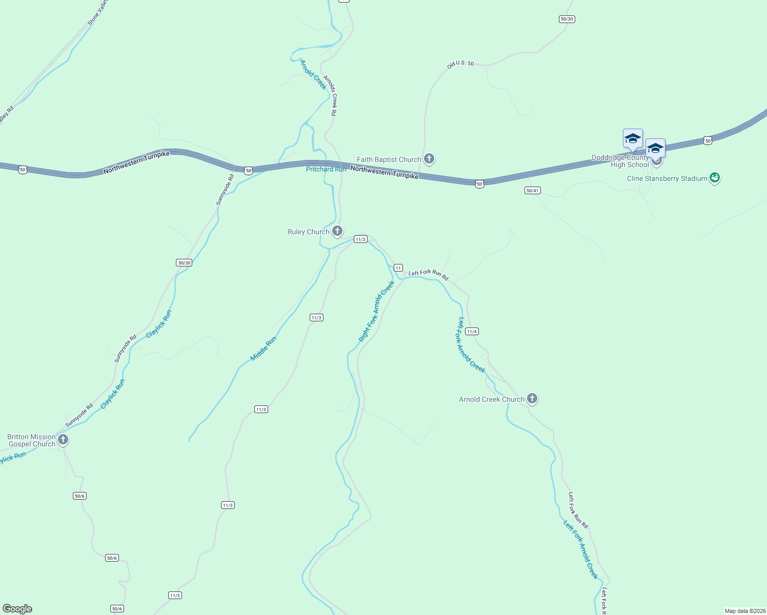 map of restaurants, bars, coffee shops, grocery stores, and more near 883 Arnolds Creek Road in West Union