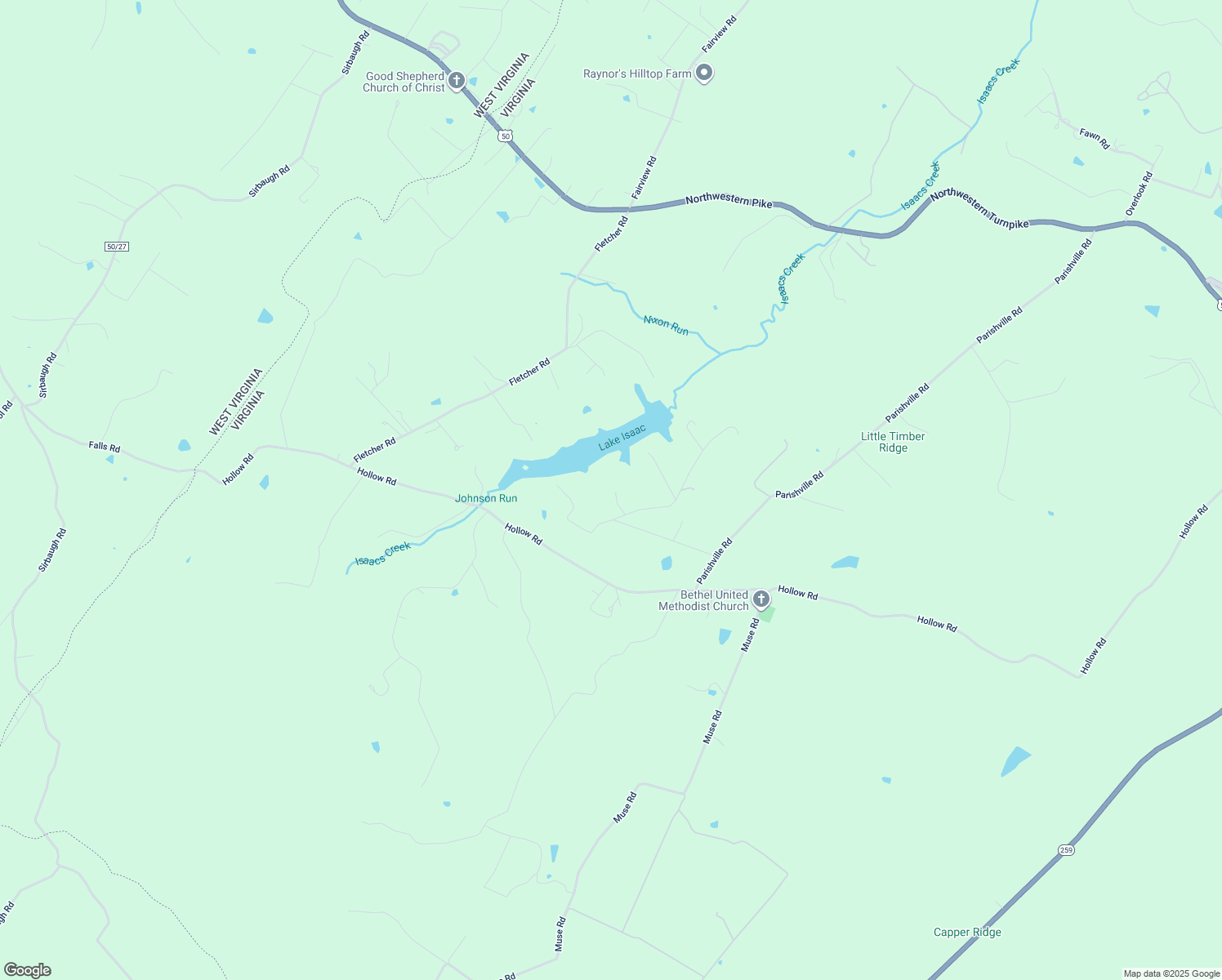 map of restaurants, bars, coffee shops, grocery stores, and more near Carpenter Court in Gore