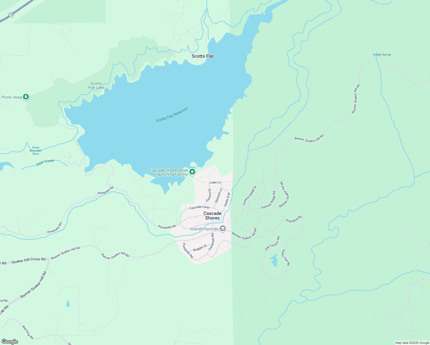 map of restaurants, bars, coffee shops, grocery stores, and more near 12769 Gaston Drive in Nevada City