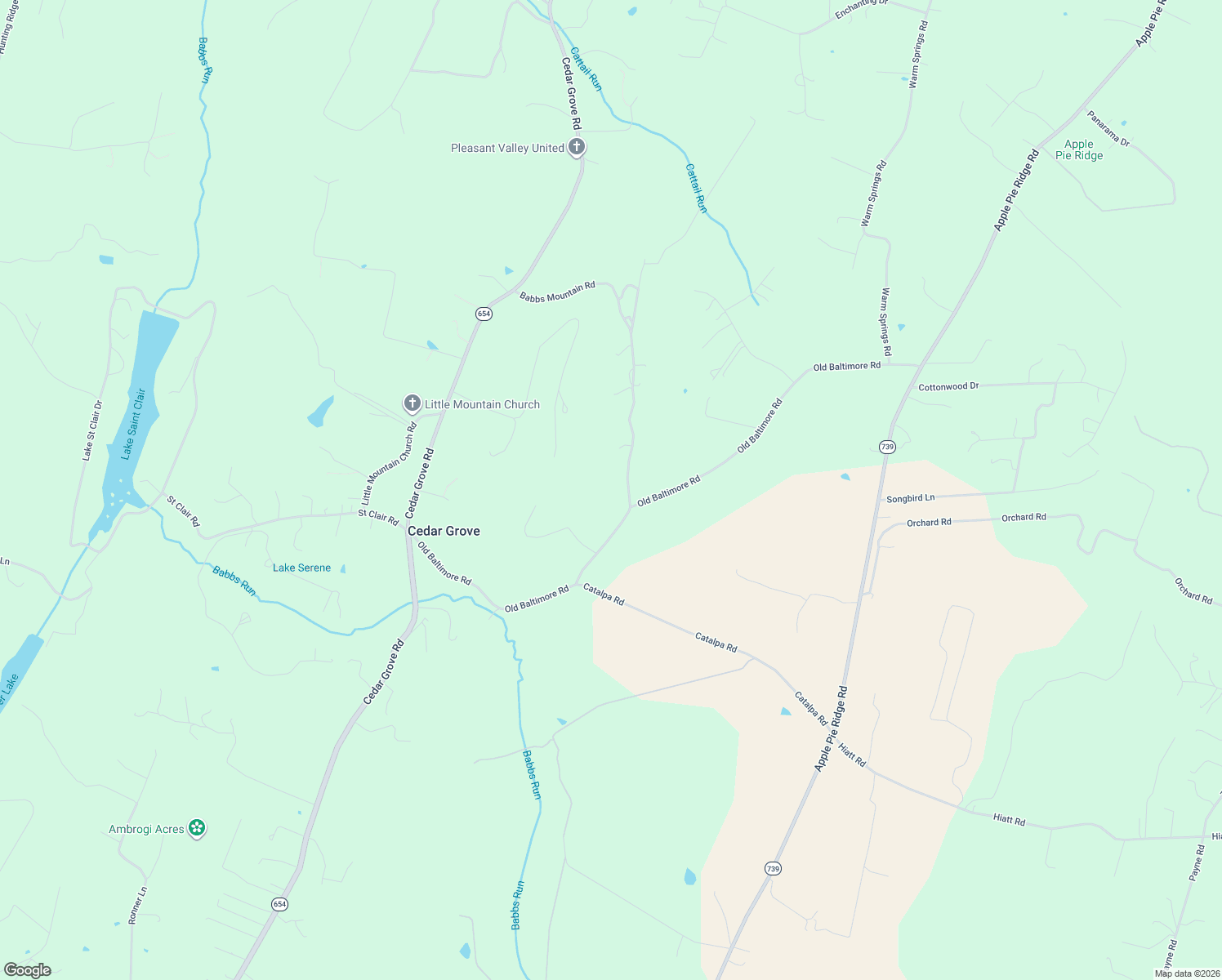 map of restaurants, bars, coffee shops, grocery stores, and more near 100-312 State Route 730 in Winchester