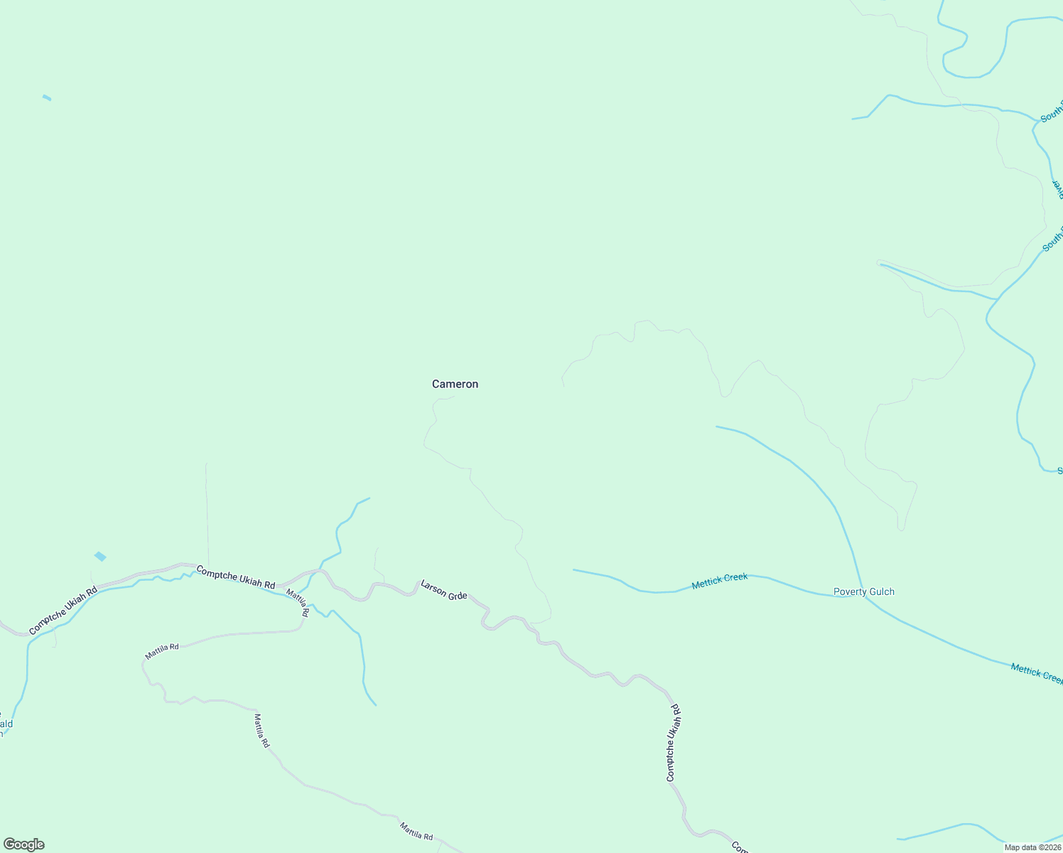 map of restaurants, bars, coffee shops, grocery stores, and more near 28580 Comptche Ukiah Road in Comptche