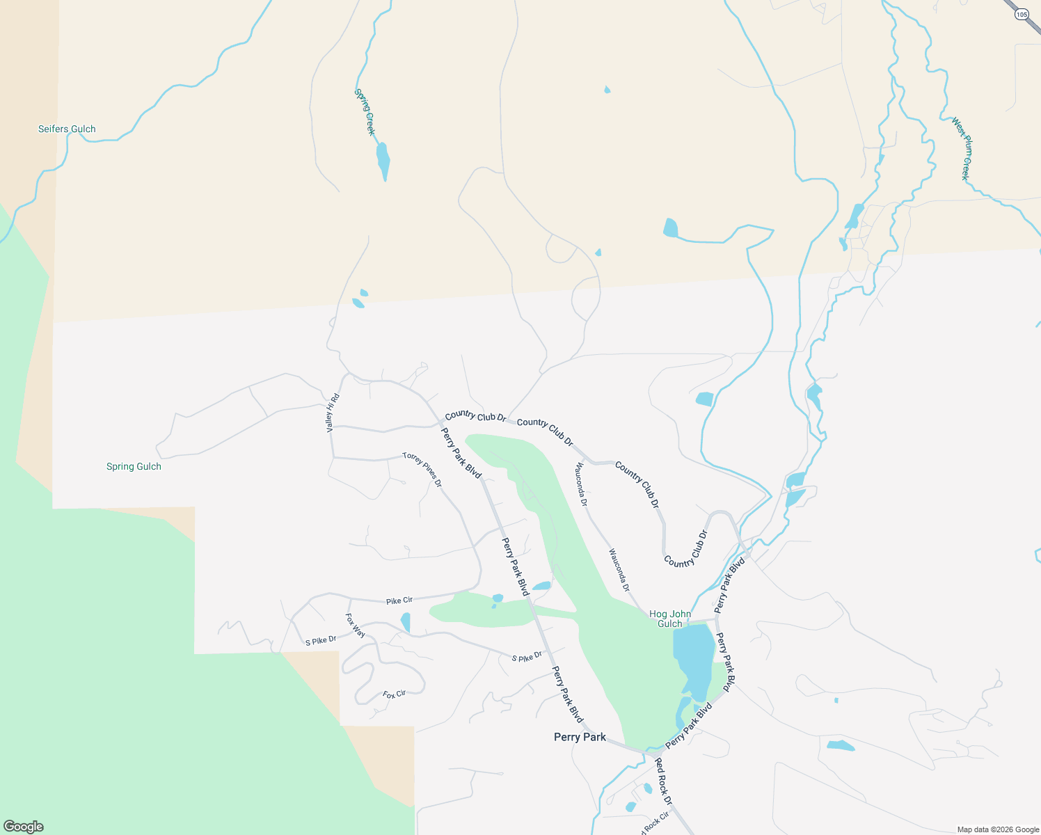 map of restaurants, bars, coffee shops, grocery stores, and more near 5894 Country Club Drive in Larkspur