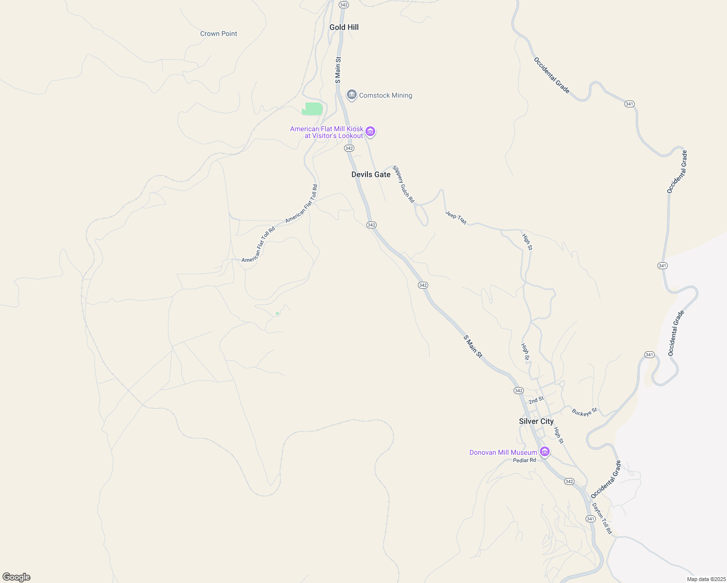 map of restaurants, bars, coffee shops, grocery stores, and more near in Silver City