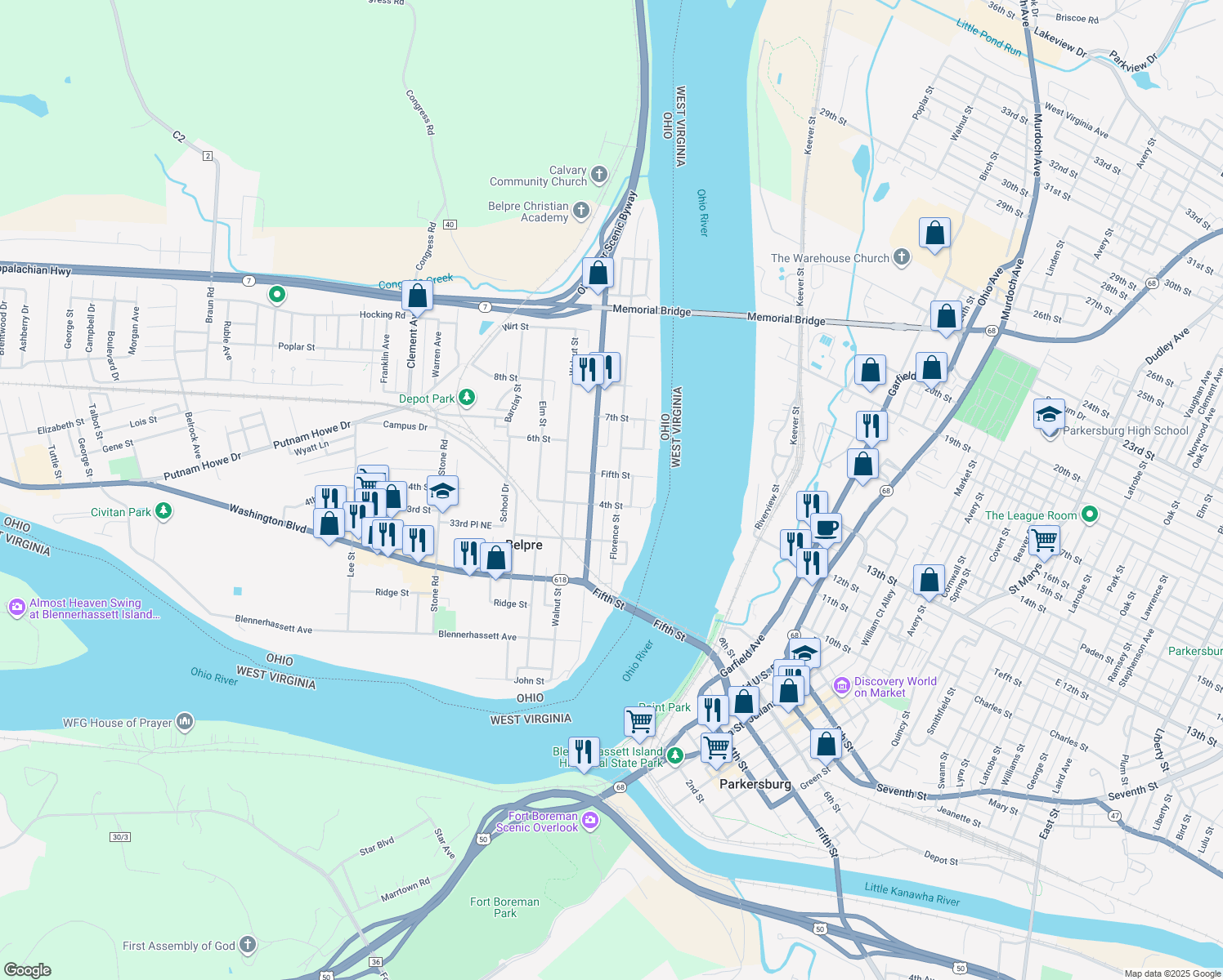 407 Florence Street, Belpre OH Walk Score