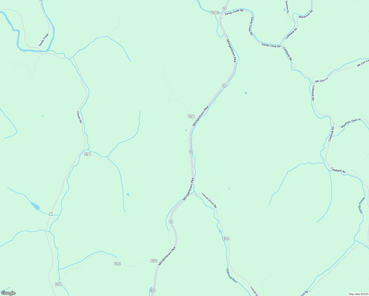 map of restaurants, bars, coffee shops, grocery stores, and more near 20123 Morgantown Pke in Thornton
