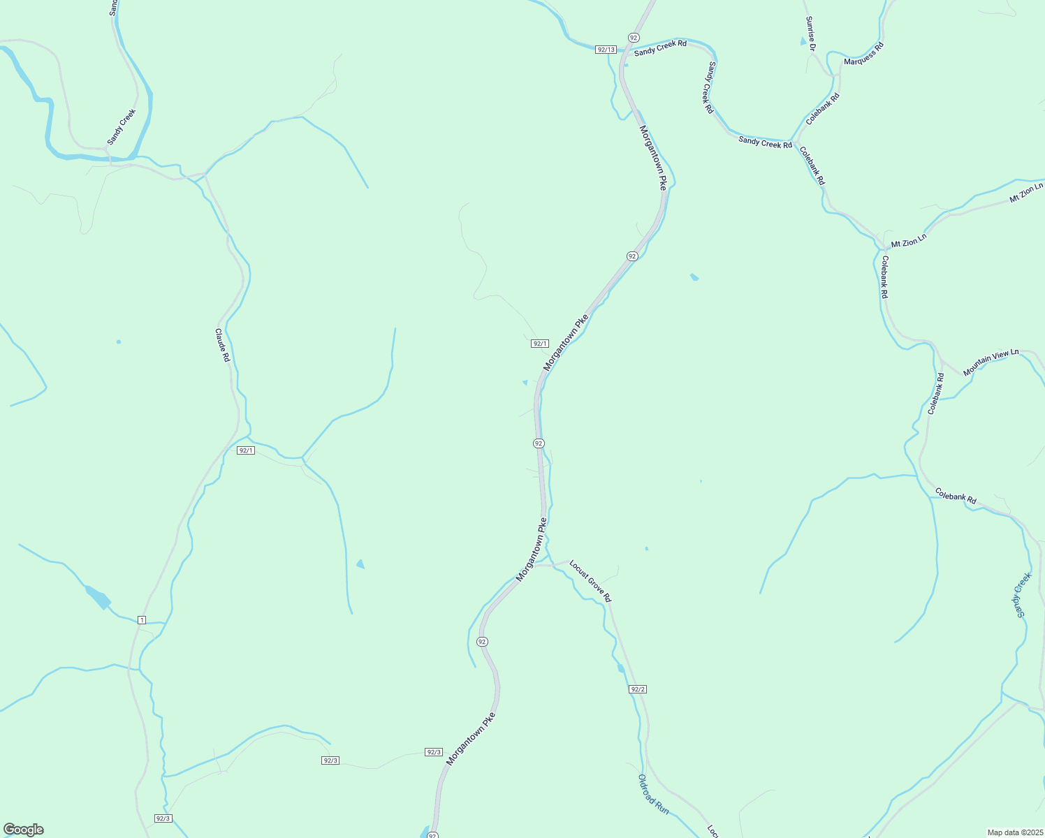 map of restaurants, bars, coffee shops, grocery stores, and more near 20123 Morgantown Pke in Thornton