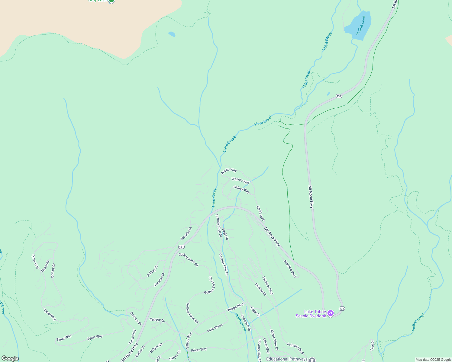 map of restaurants, bars, coffee shops, grocery stores, and more near 972 Apollo Way in Incline Village