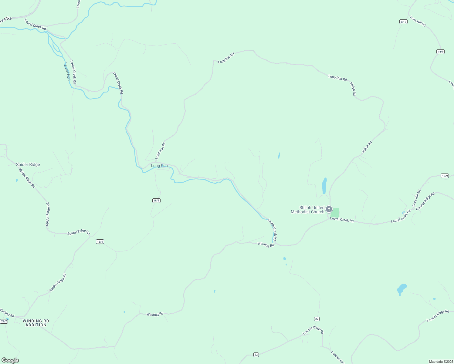 map of restaurants, bars, coffee shops, grocery stores, and more near 2711 Laurel Creek Road in Waverly