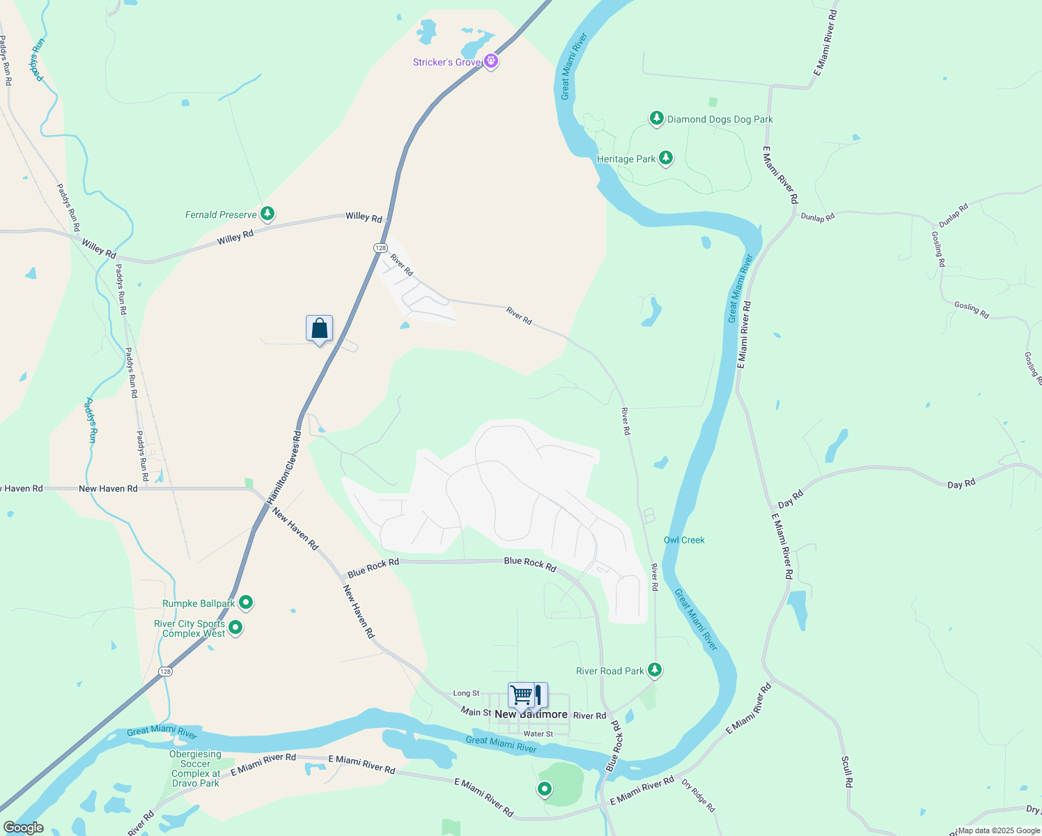 map of restaurants, bars, coffee shops, grocery stores, and more near 7477 Vista View Circle in Harrison