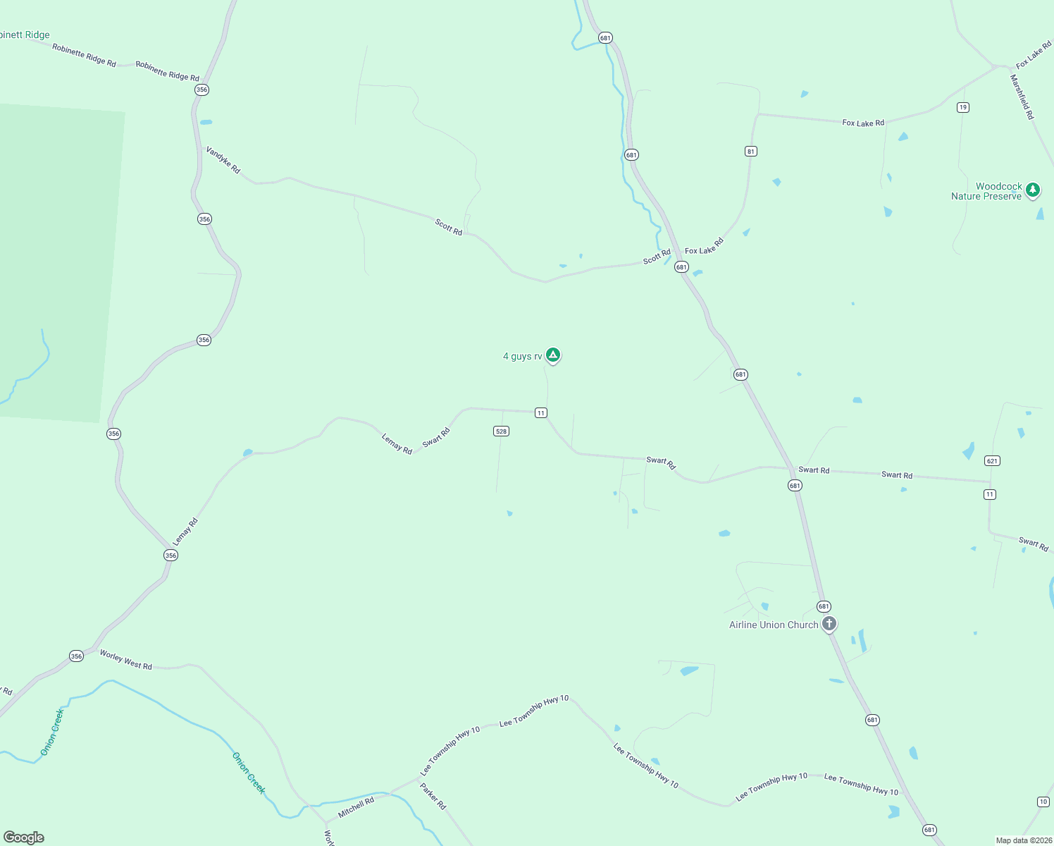 map of restaurants, bars, coffee shops, grocery stores, and more near 2411 Swart Road in Albany