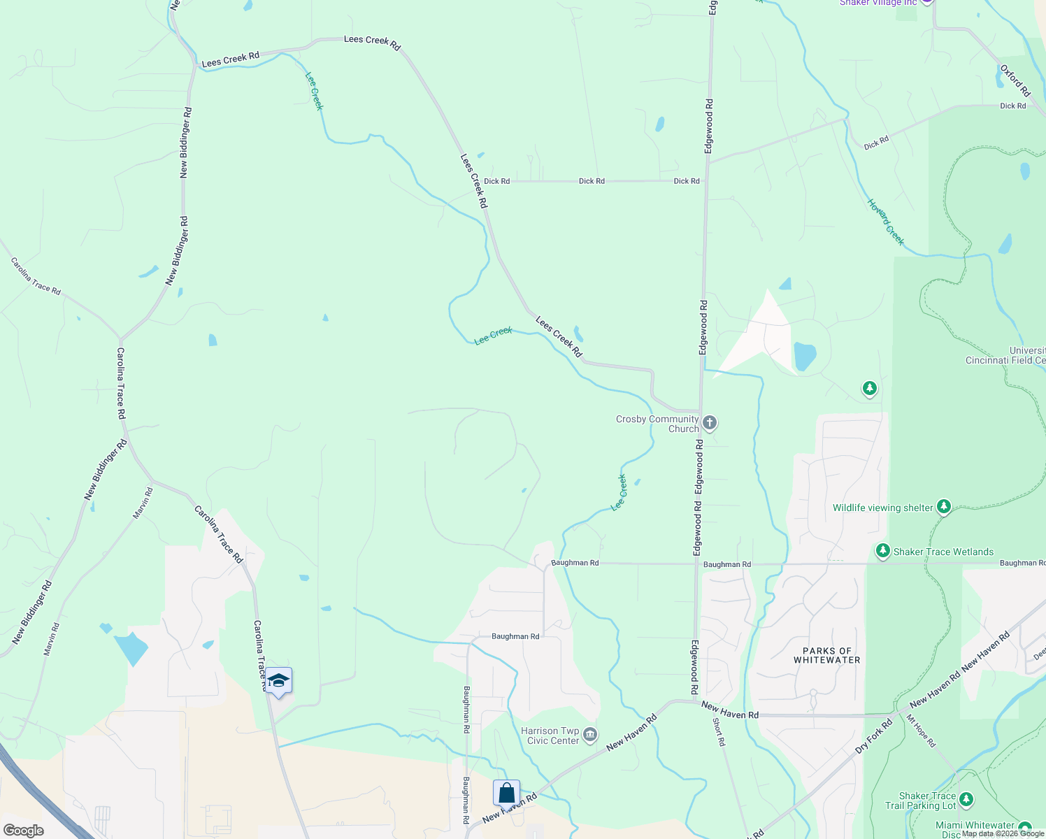 map of restaurants, bars, coffee shops, grocery stores, and more near 10985 Mockernut Drive in Harrison