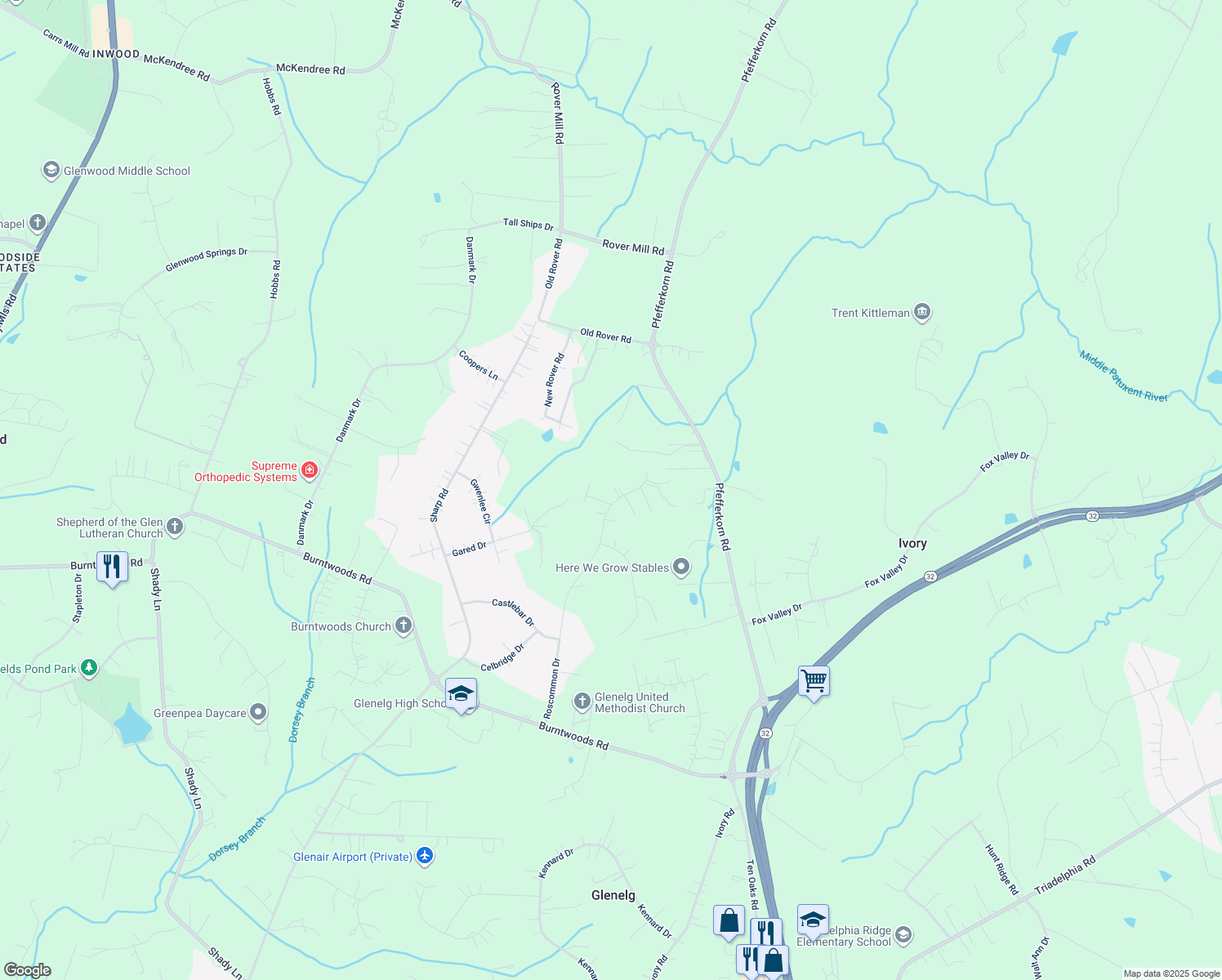 3216 Drive, Glenelg MD Walk Score