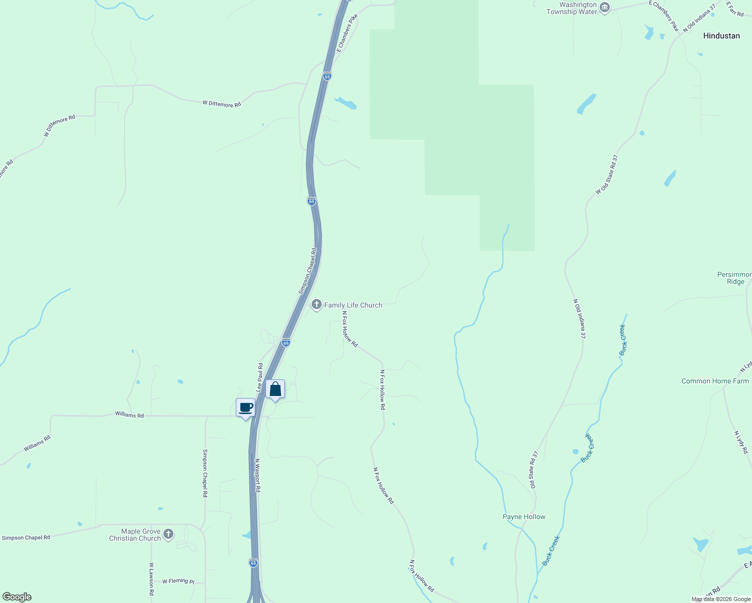 map of restaurants, bars, coffee shops, grocery stores, and more near 537 Fawn Ridge Trail in Bloomington