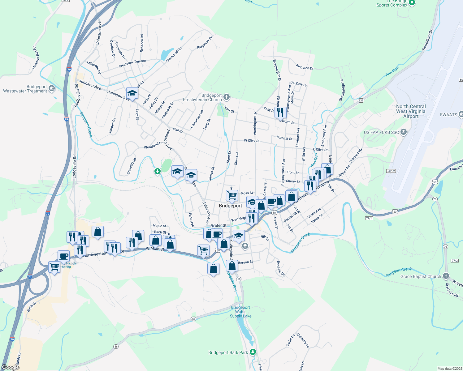 New Street, Bridgeport WV Walk Score