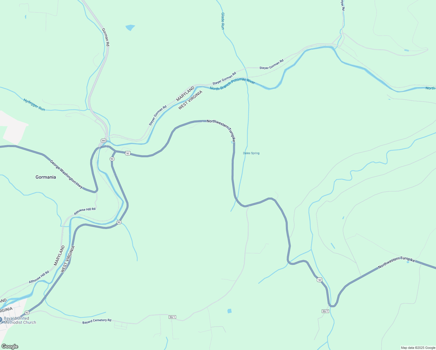 map of restaurants, bars, coffee shops, grocery stores, and more near in Gormania