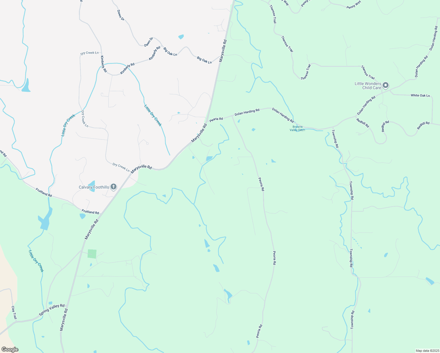map of restaurants, bars, coffee shops, grocery stores, and more near 11363 Shadow Lane in Browns Valley