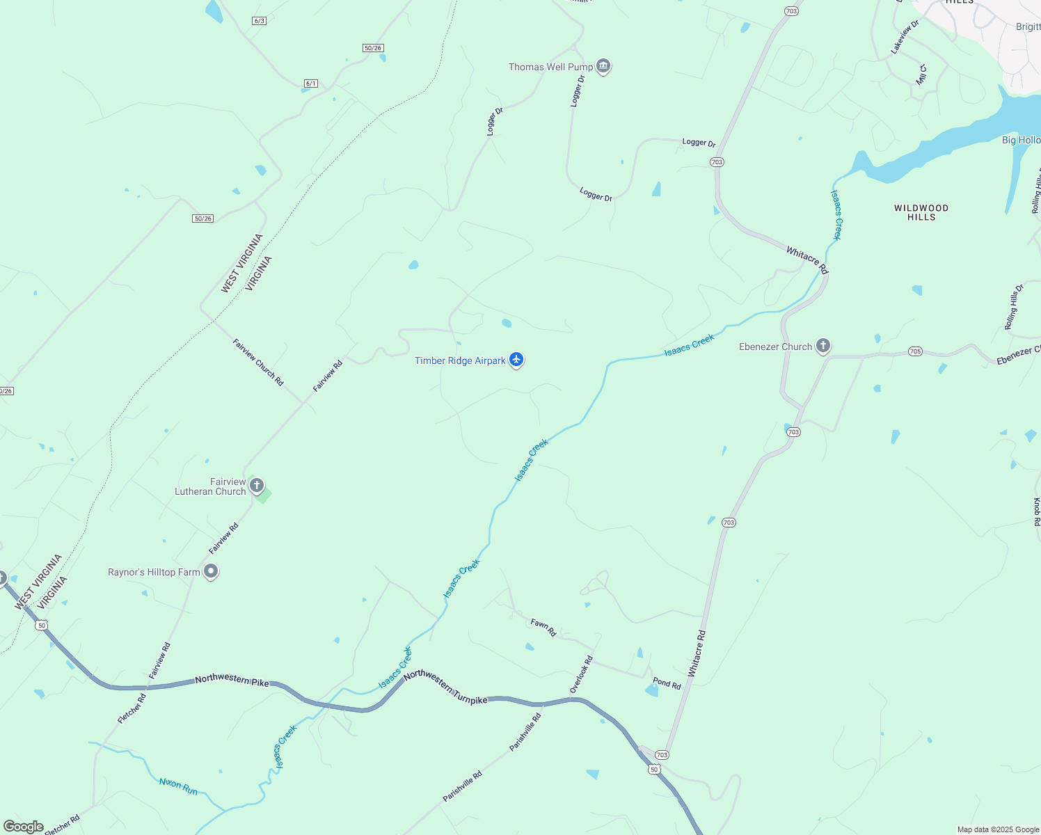 map of restaurants, bars, coffee shops, grocery stores, and more near 140 Pine Tree Court in Gore