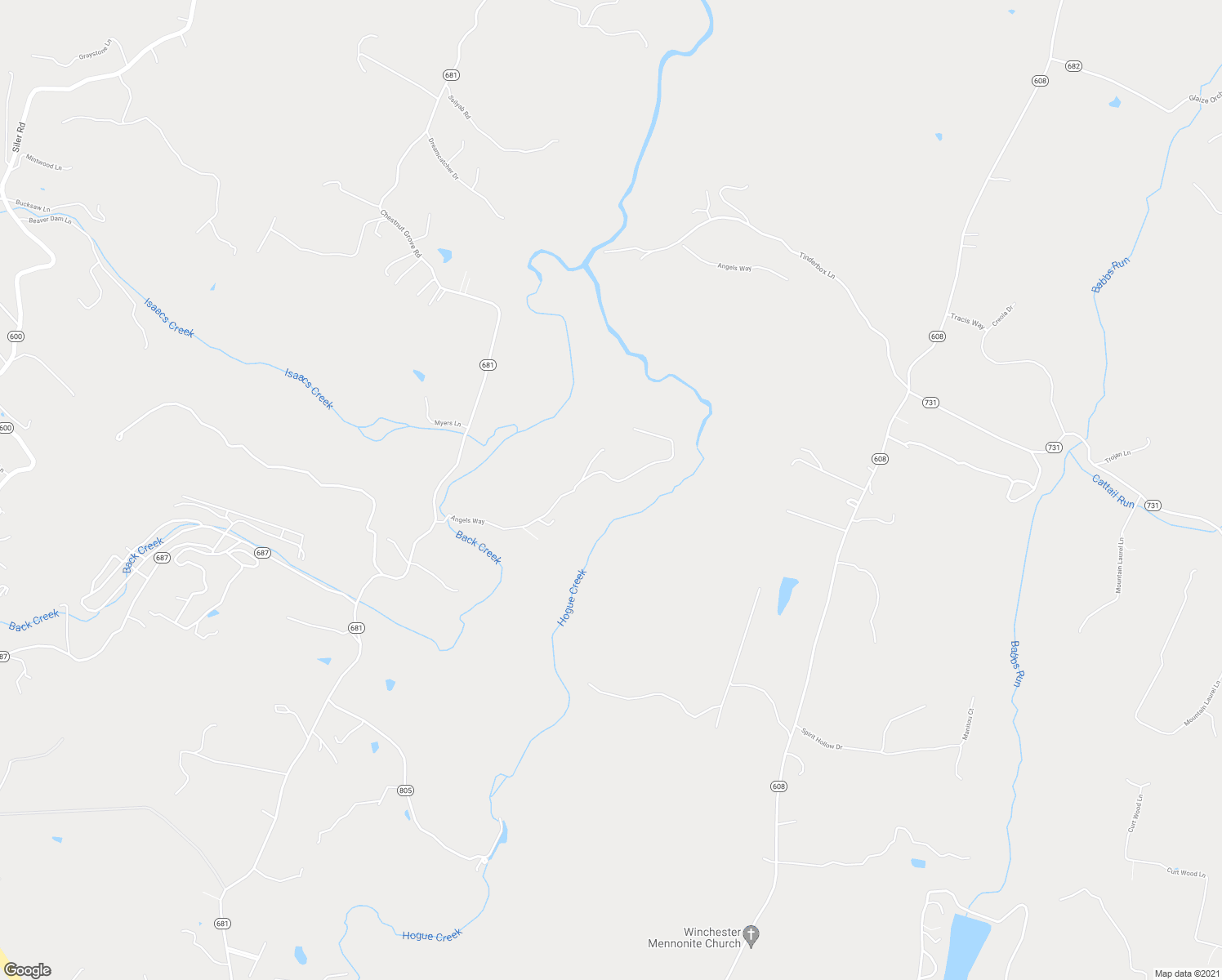 map of restaurants, bars, coffee shops, grocery stores, and more near 350 Angels Way in Winchester