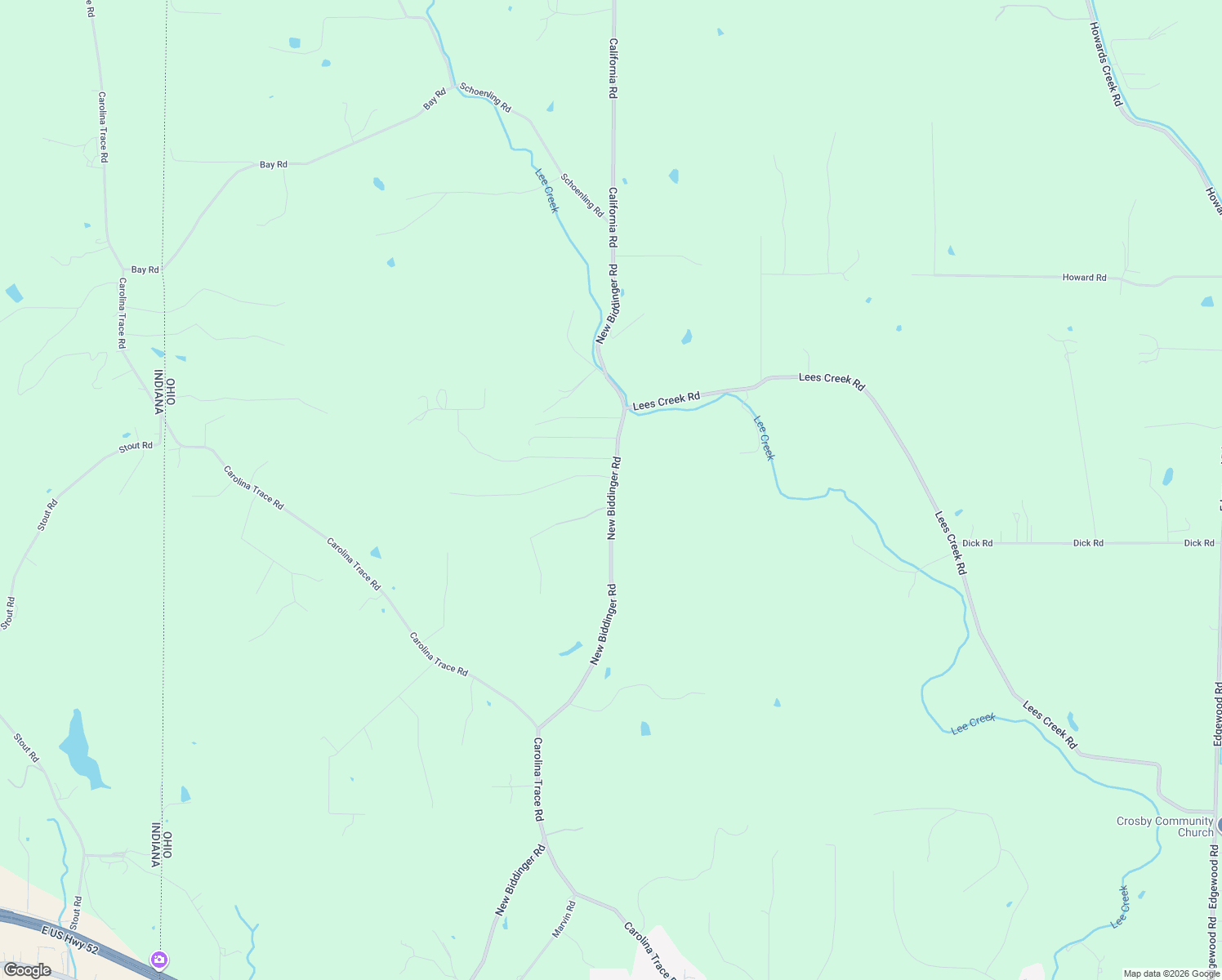 map of restaurants, bars, coffee shops, grocery stores, and more near 11560 New Biddinger Road in Harrison