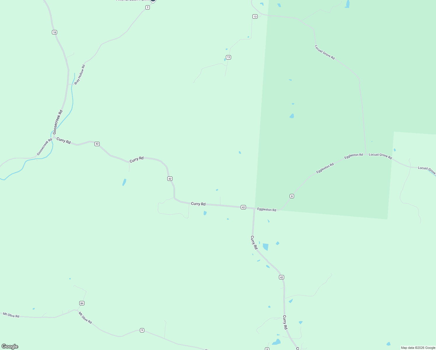 map of restaurants, bars, coffee shops, grocery stores, and more near 60753 Curry Road in McArthur
