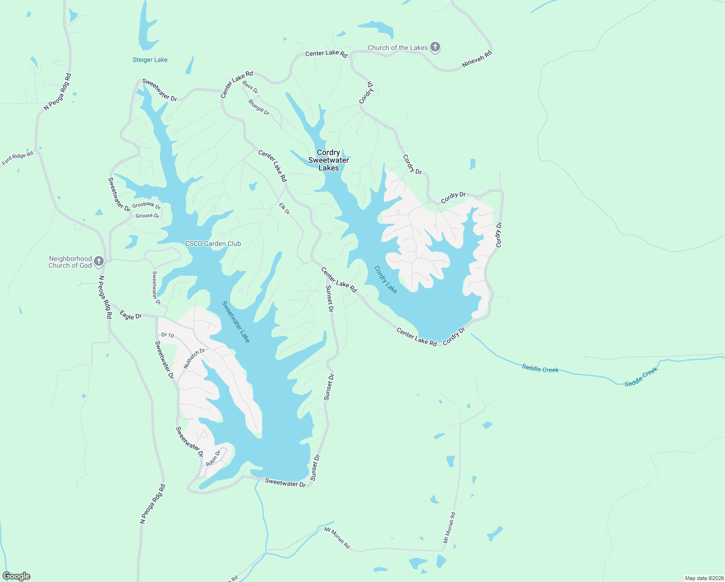 map of restaurants, bars, coffee shops, grocery stores, and more near 7437 Center Lake Road in Nineveh
