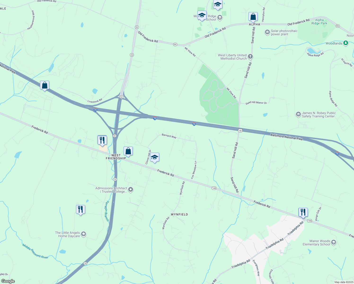 12449 Barnard Way, West Friendship MD Walk Score