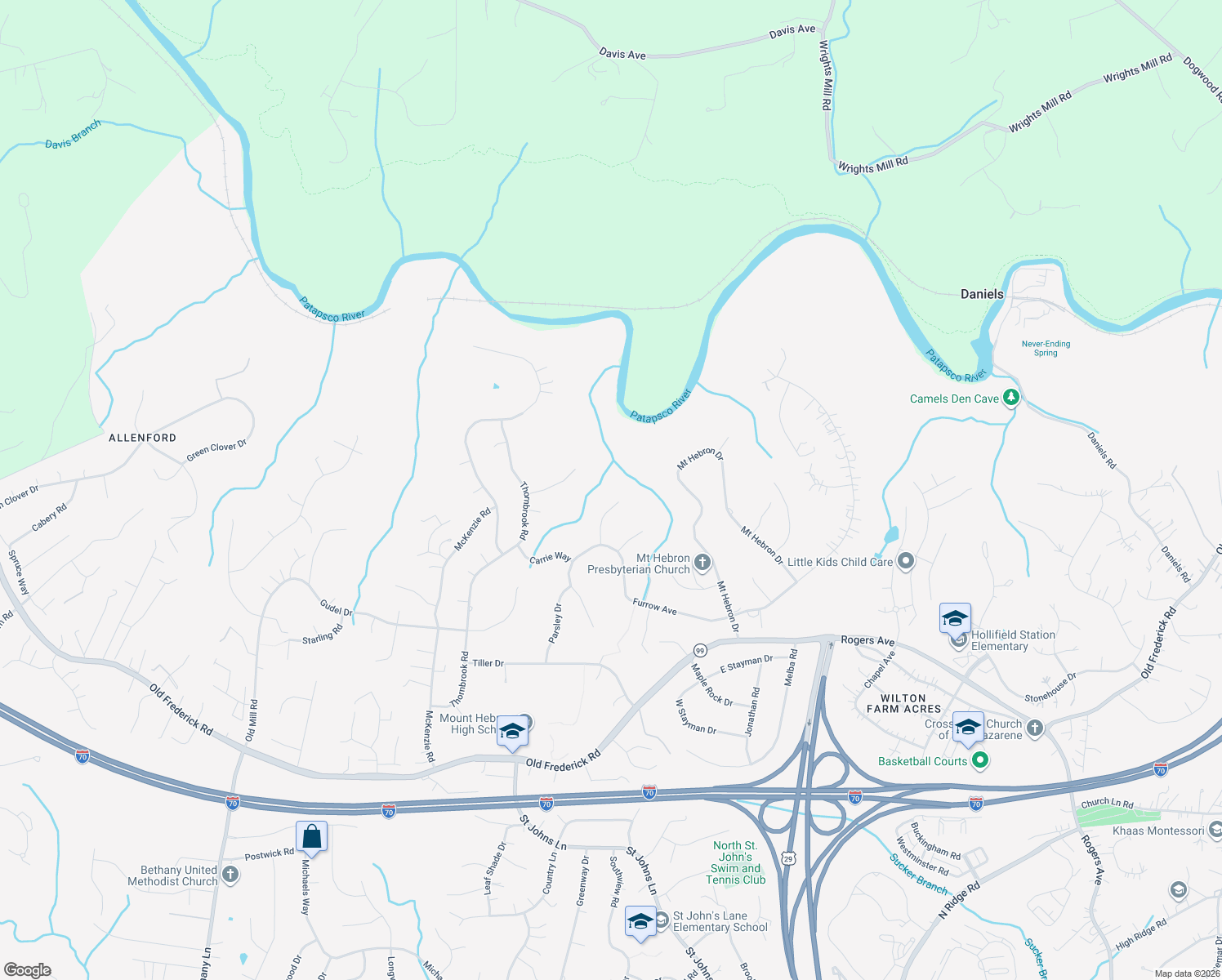 map of restaurants, bars, coffee shops, grocery stores, and more near 9371 Duff Court in Ellicott City