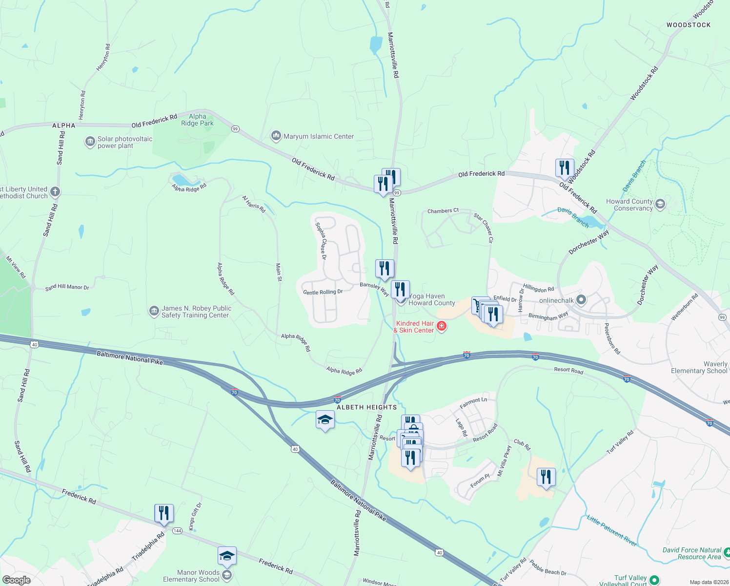 700750 Driver Road, Marriottsville MD Walk Score