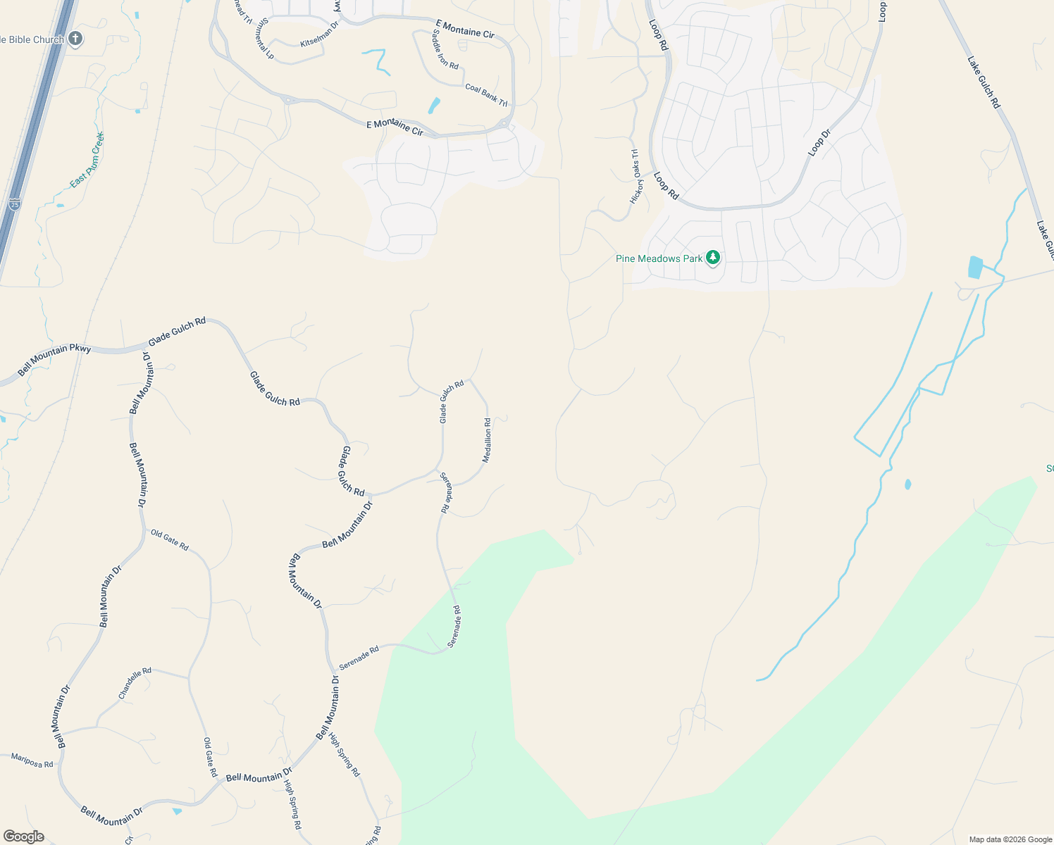 map of restaurants, bars, coffee shops, grocery stores, and more near 3440 Medallion Road in Castle Rock