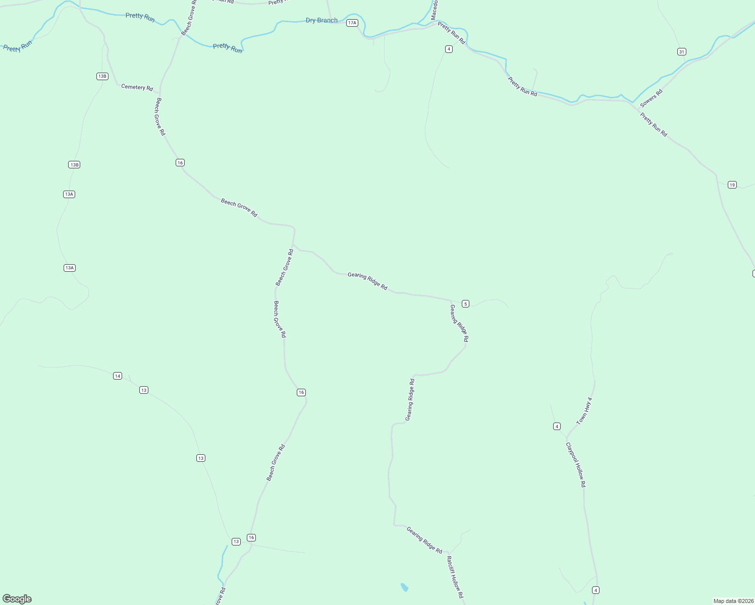 map of restaurants, bars, coffee shops, grocery stores, and more near 29225 Gearing Ridge Road in McArthur