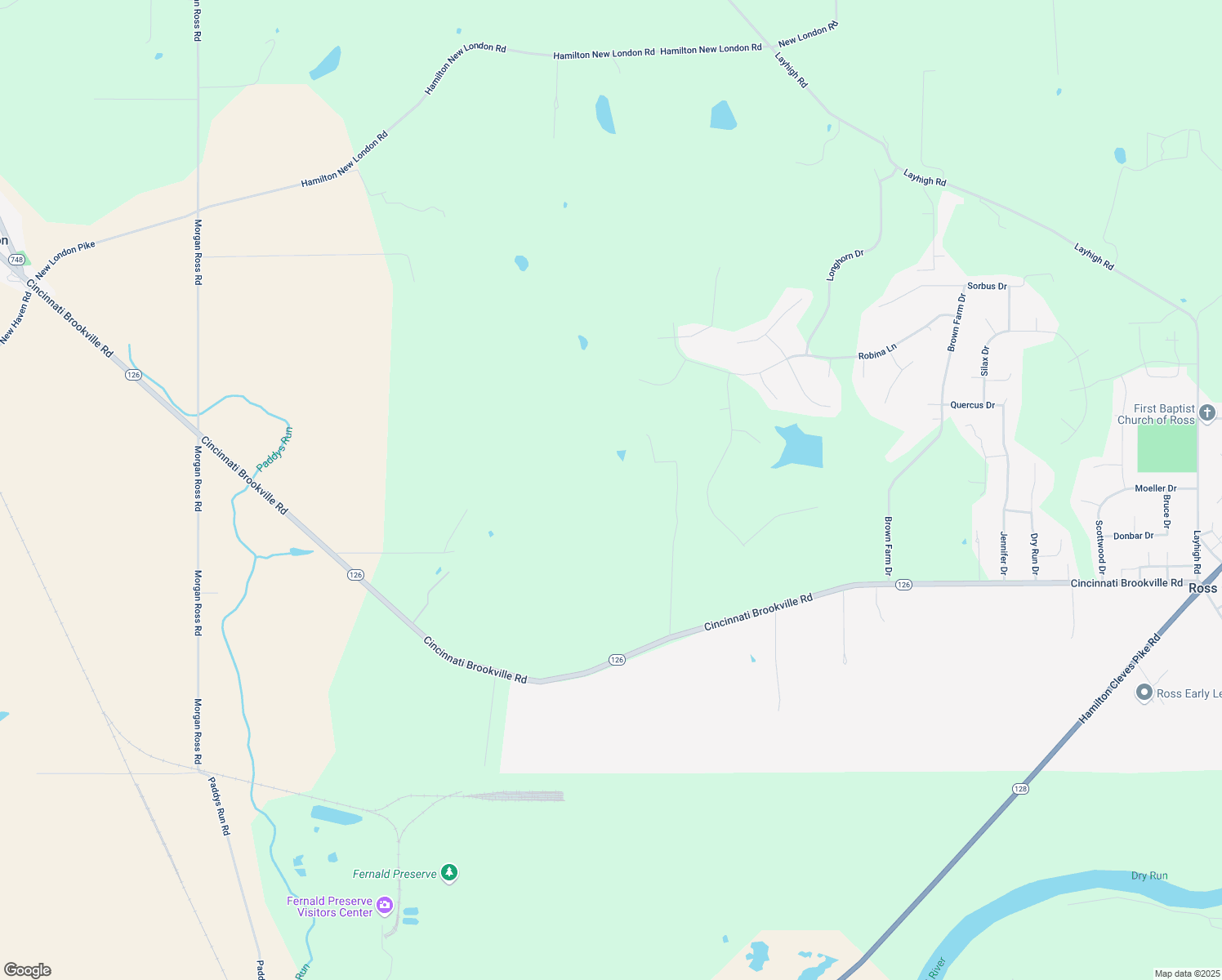 map of restaurants, bars, coffee shops, grocery stores, and more near 4163 Christian Road in Hamilton
