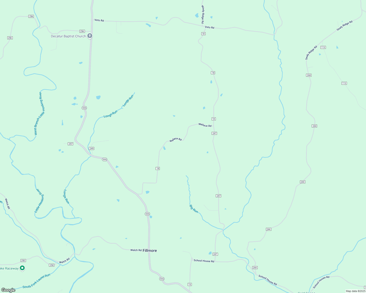 map of restaurants, bars, coffee shops, grocery stores, and more near 852 Wallace Road in Little Hocking