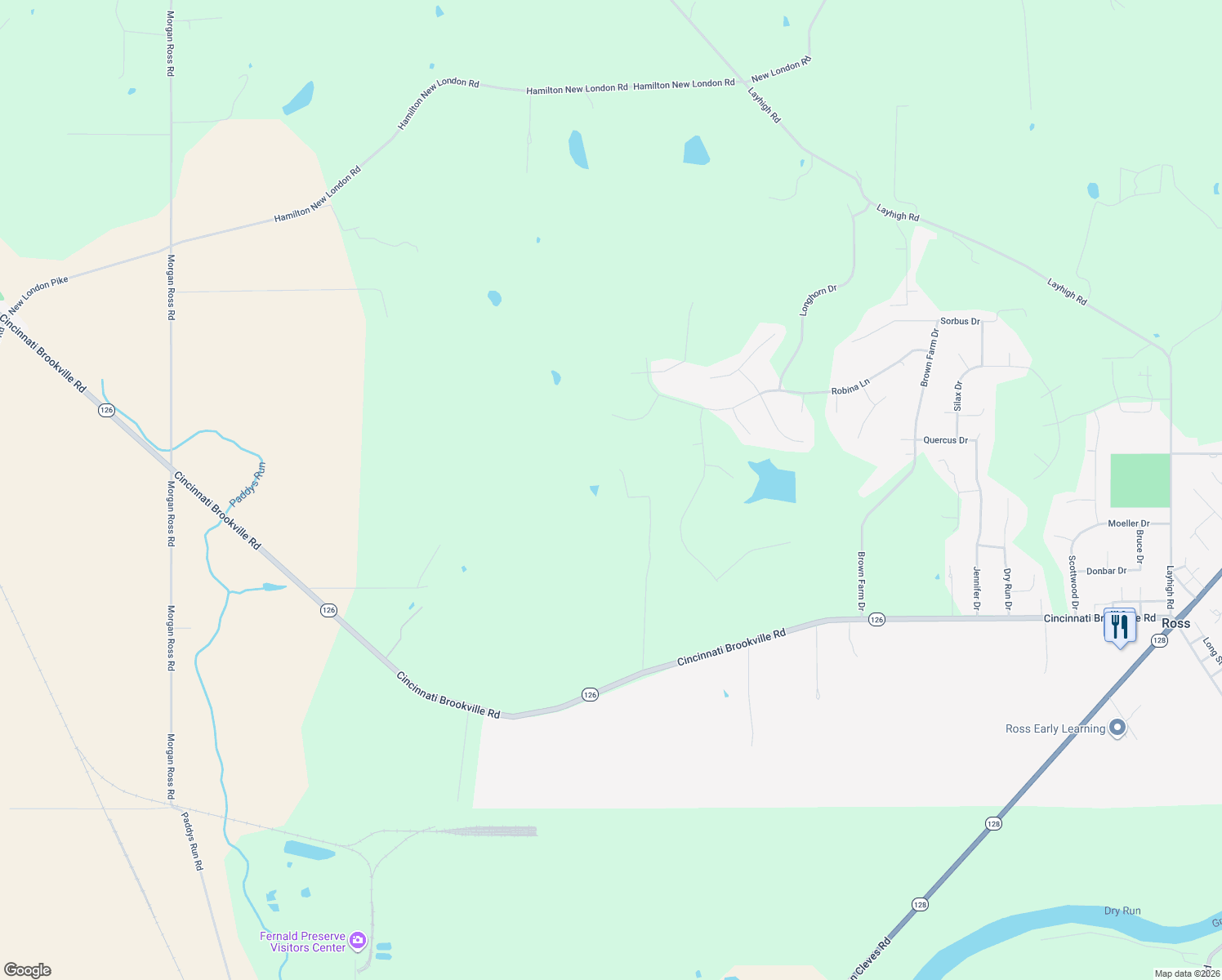 map of restaurants, bars, coffee shops, grocery stores, and more near 4033 Christian Road in Hamilton