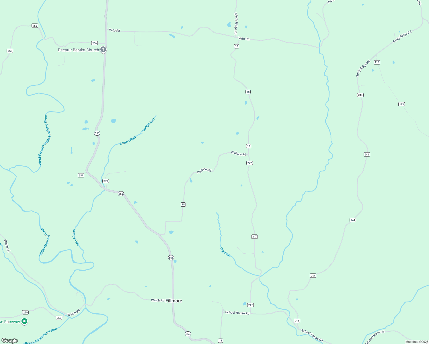 map of restaurants, bars, coffee shops, grocery stores, and more near 852 Wallace Road in Little Hocking
